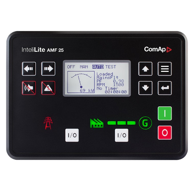 Módulo de control y transferencia automática ComAp InteliLite AMF 25 para grupos electrógenos