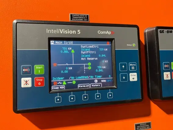 Galería de Puesta en Marcha de Sistema de Sincronismo para Casa de Fuerza Minera de 3.35 MW